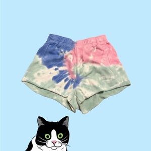 PacSun Tie-Dye Athletic Shorts - Pink, Blue & Mint